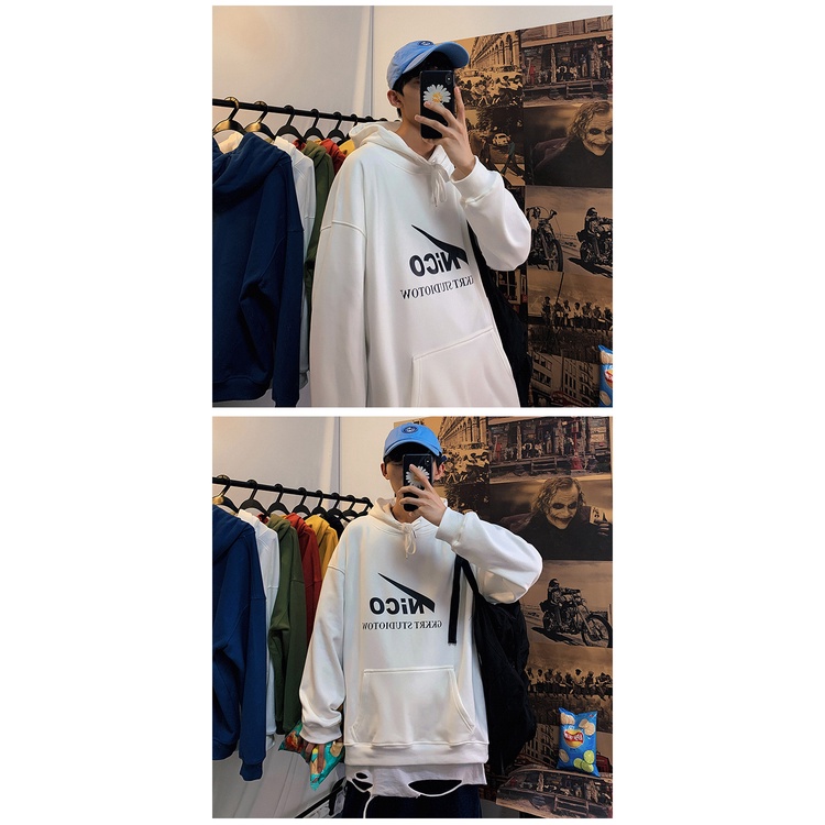 Áo hoodie dài tay phong cách hip hop đường phố cá tính cho nam size M-5XL