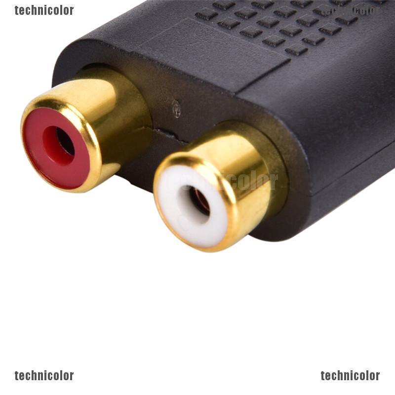 Đầu chuyển đổi jack cắm 3.5mm sang 2 cổng cắm RCA cho loa đài