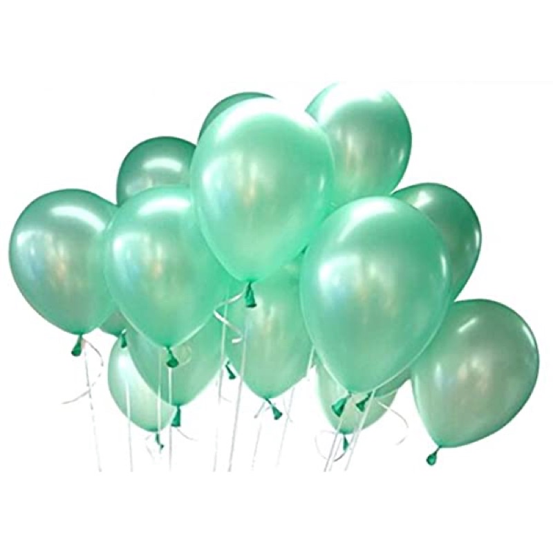 Bóng tròn xanh pastel mint thái lan size 10&quot;