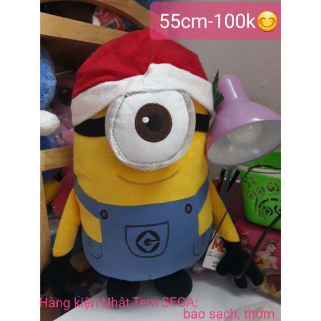 Gấu bông Minion 50cm, new tag, hàng kiện Nhật, tem Sega bao đẹp!110k sale còn 100k💟💟💟