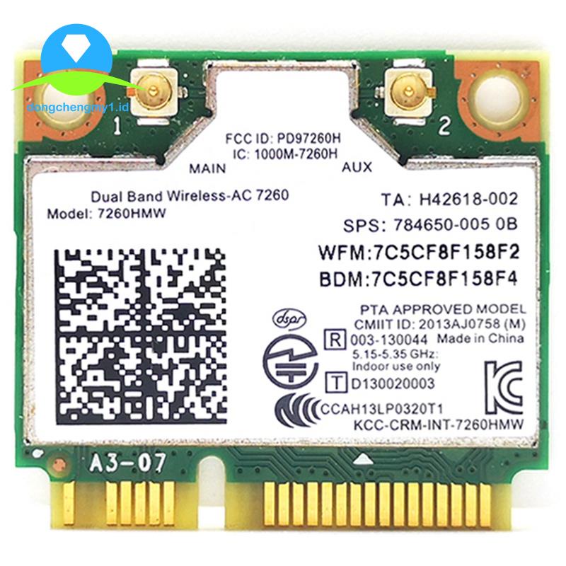 Thẻ mạng không dây kết nối wifi PCI AC 7260
