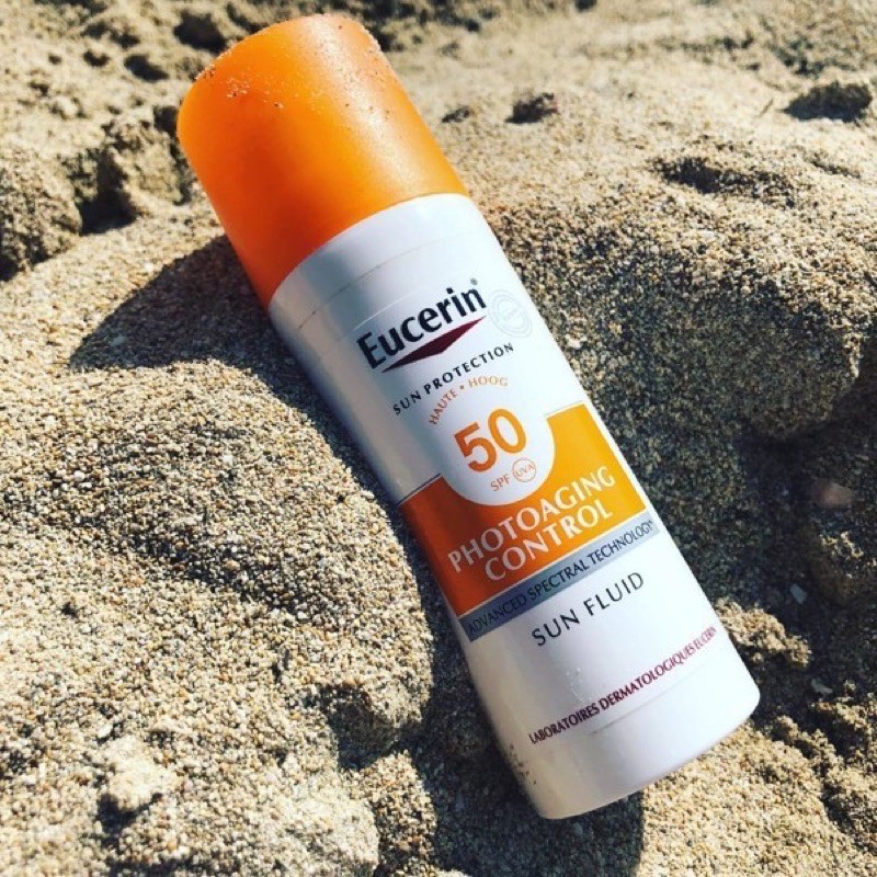 Kem chống nắng Eucerin Sun Fluid Photoaging Control SPF50 Giảm Nếp Nhăn_Ngăn Ngừa Lão Hoá