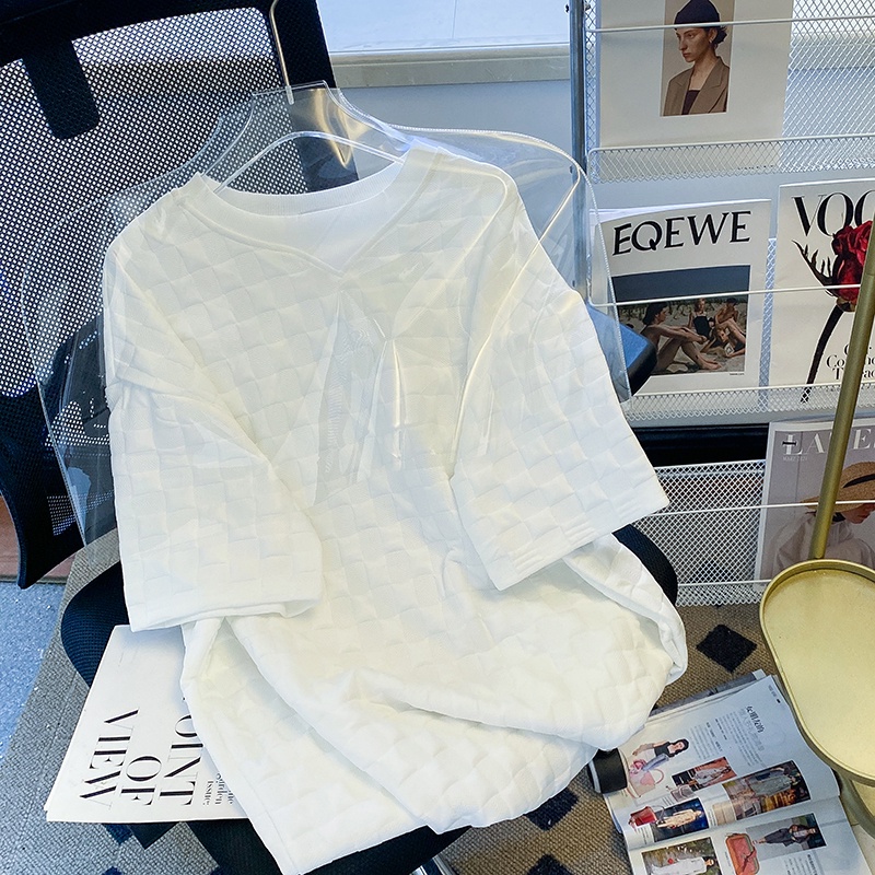 ZHELIHANGFEI Áo Thun Sweater Cổ Tròn Tay Dài Kẻ Sọc Thiết Kế Trẻ Trung Cá Tính