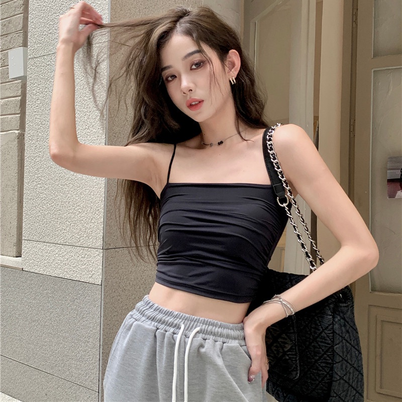 Áo Lót Hai Dây Màu Sắc Đơn Giản Thời Trang Dành Cho Mùa Hè