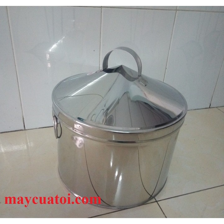 Nồi tráng bánh cuốn, bánh mướt INOX 201 đường kính 24, 26cm