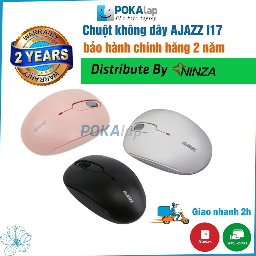 Chuột máy tính không dây AJAZZ i17 cảm biến quang học thông minh, độ bền tuyệt đối - Chính hãng Ninja bảo hành 2 năm