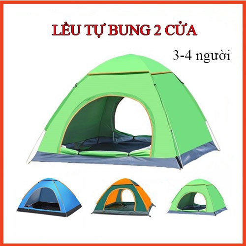 Lều dã ngoại tự bung. Lều dã ngoại 3-4 người chống mưa chống tia tử ngoại