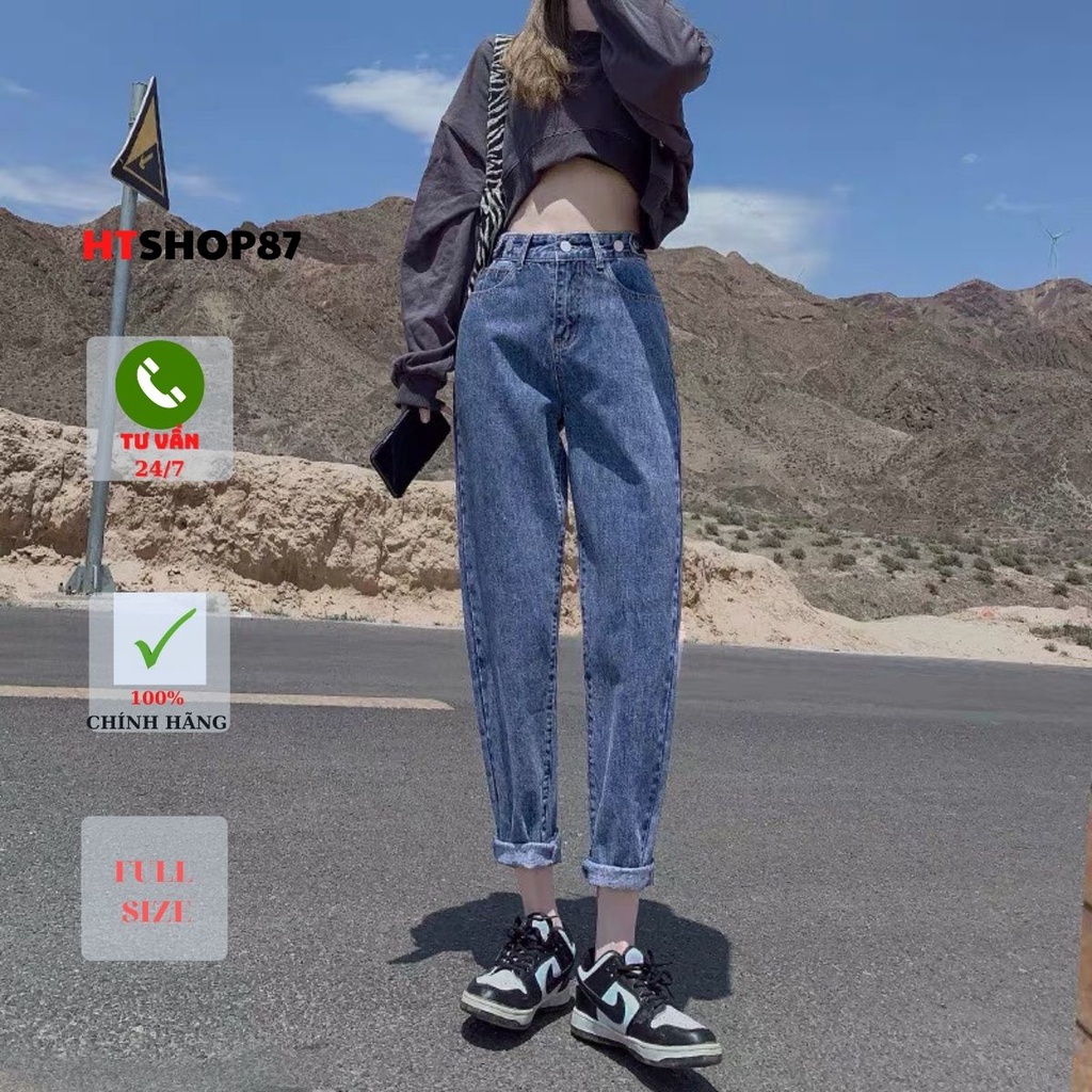 Quần bò jean nữ unisex Hàn Quốc mẫu mới nhất HTJean | BigBuy360 - bigbuy360.vn