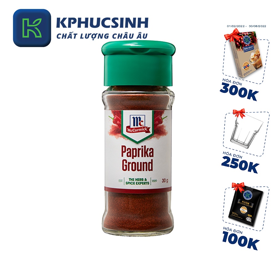 Bột ớt cựa gà kiểu hungary 30g Kphucsinh