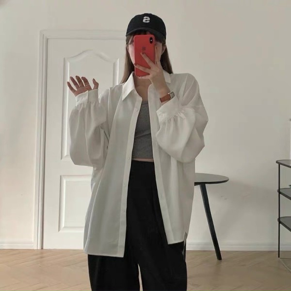 [Có sẵn] Áo Sơ Mi Lụa Công Sở Tay Dài Form Rộng Chất Cao Cấp Chuẩn Form Ảnh Thật Phong Cách Hàn Quốc | BigBuy360 - bigbuy360.vn