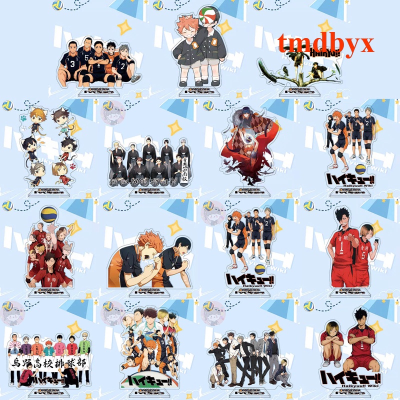 Mô Hình Nhân Vật Haikyuu Hoạt Hình Haikyuu Nhật Bản Bằng Acrylic 15cm Kèm Giá Đỡ