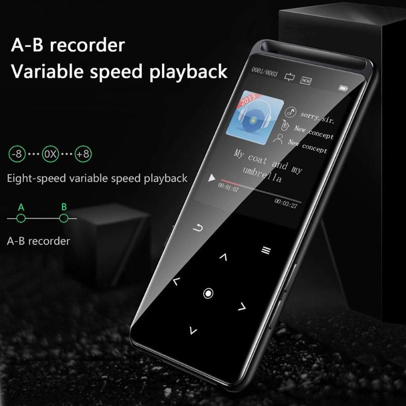 Máy nghe nhạc Mp3 BENJIE M6 Bluetooth 5.0 hỗ trợ bộ nhớ 16GB âm thanh chất lượng cao kèm phụ kiện