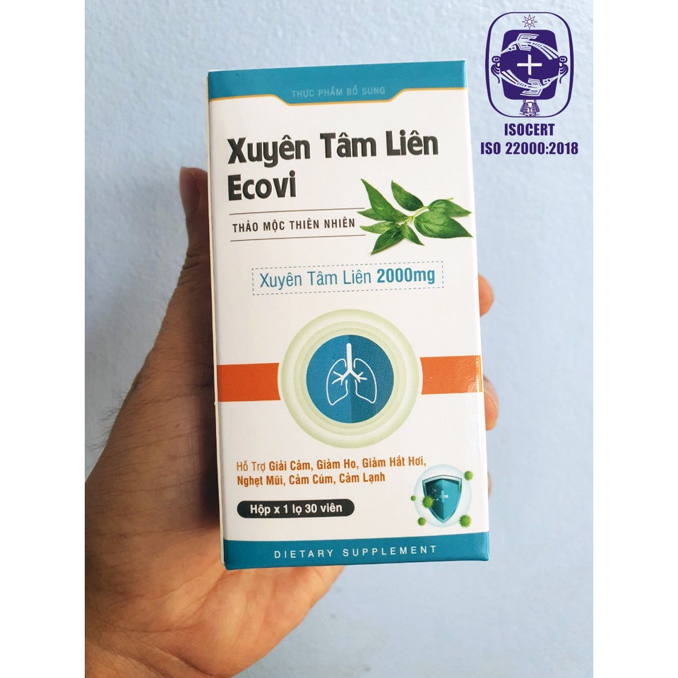 Viên uống thảo mộc xuyên tâm liên, nâng cao sức đề kháng và hệ miễn dịch
