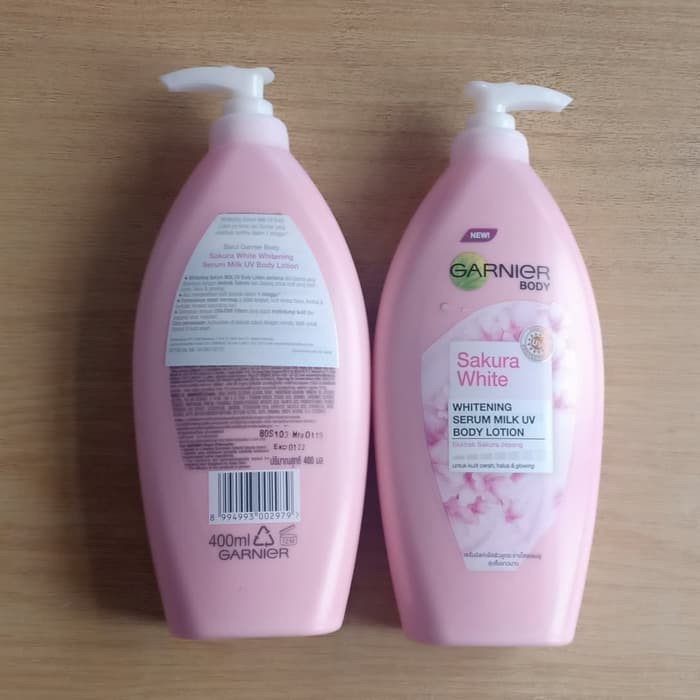 (hàng Mới Về) Serum Garnier Sakura Làm Trắng Hồng Và Chăm Sóc Da Dung Tích 400ml