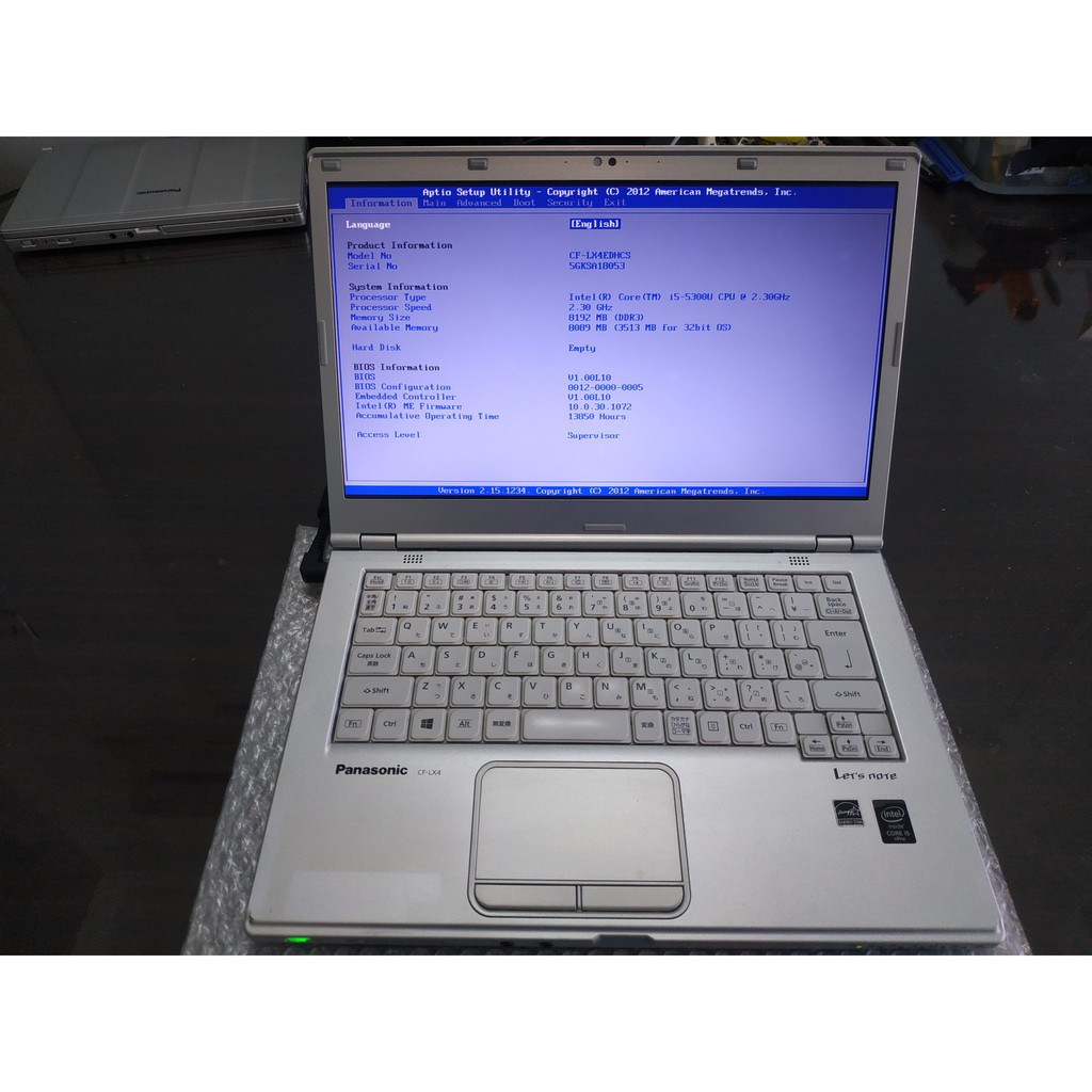 Laptop Panasonic CF-LX4, i5-5300U - BH 6 tháng.