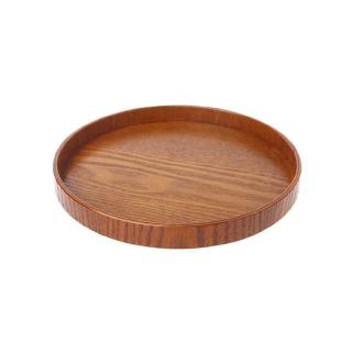 Khay gỗ tròn đựng trà/đồ dùng bếp đa năng