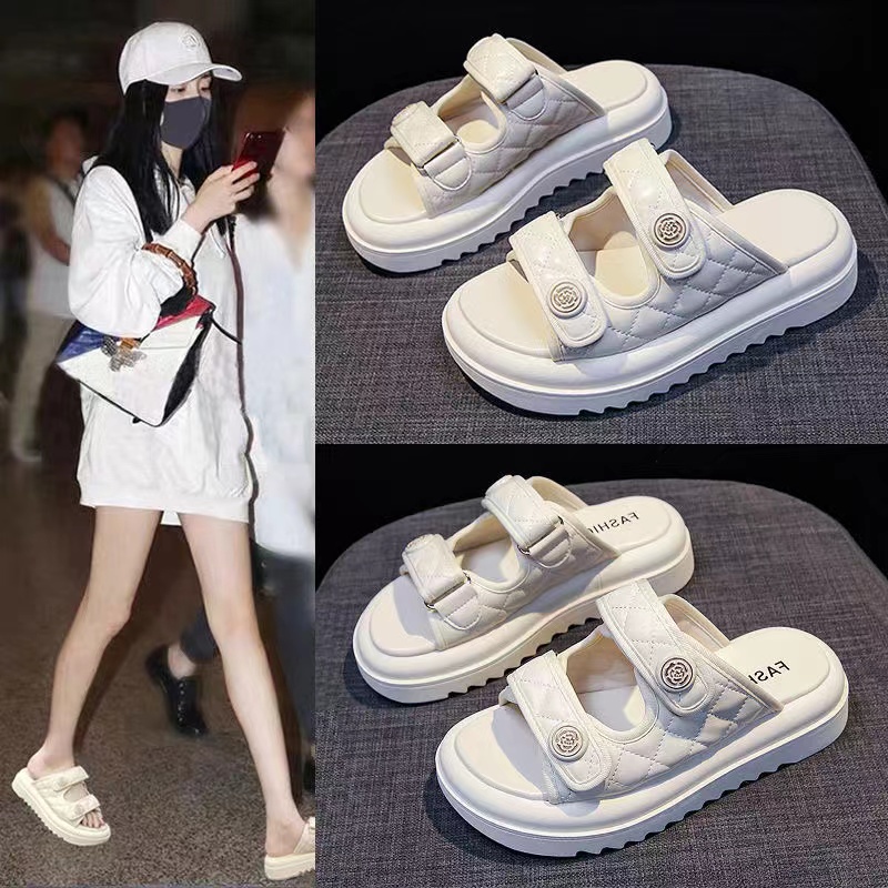 Dép tăng chiều cao Sandal Đế Dày Thiết Kế Mới Thời Trang Dành Cho Mùa Hè