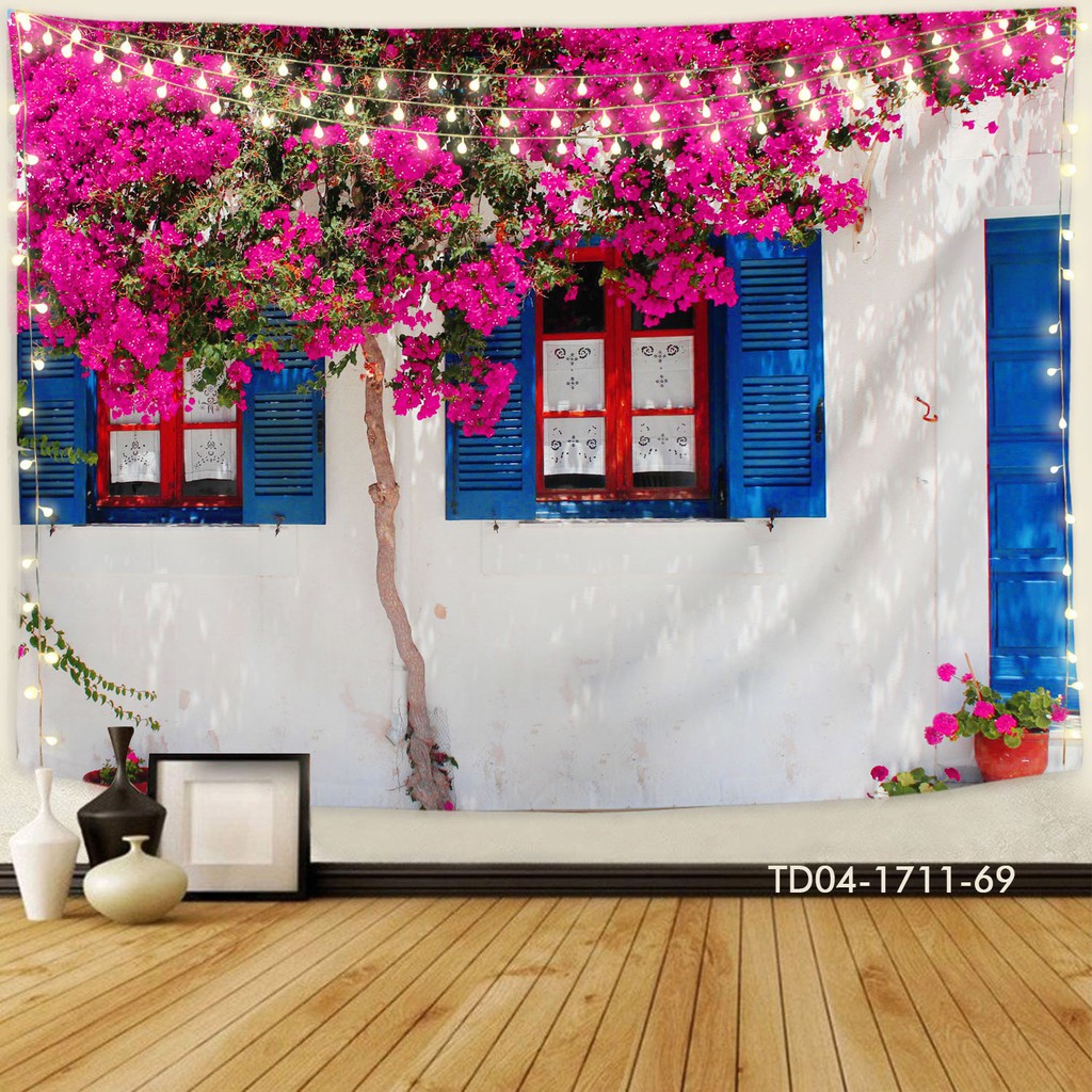 Tranh Vải treo tường in 3D background chụp ảnh, decor phòng khách, phòng ngủ, quán cà phê, quán ăn, background chụp ảnh