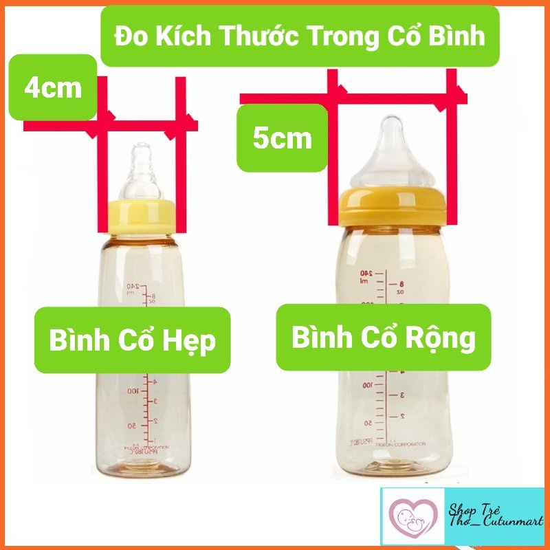 Núm tập hút/Ống tập hút cổ rộng và cổ hẹp thay thế cho bình moyuum.Pigeon, Lansinoh, Babuu, GB baby, Kichi