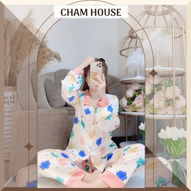Đồ bộ PIJAMA lụa satin tay dài quần dài hàng thiết kế cao cấp Piti Shop | BigBuy360 - bigbuy360.vn