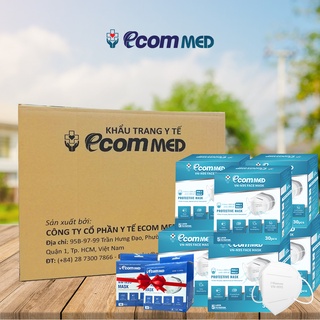 Combo 6 hộp khẩu trang n95 ecommed - tặng thêm 2 hộp 10 cái - đạt chuẩn fda