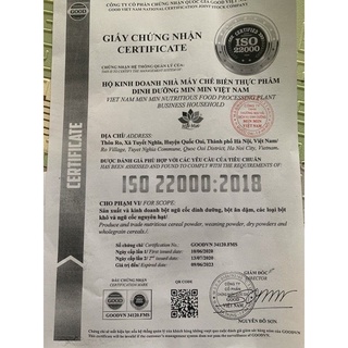 ngũ cốc lợi sữa min min
