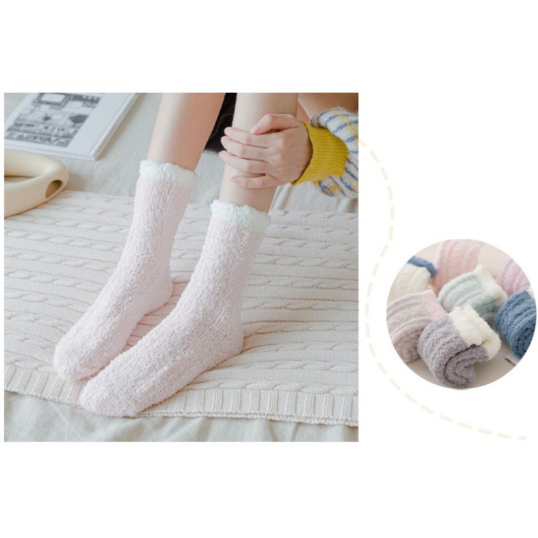 Tất cổ cao Docamo vớ bông lông cừu nữ xinh xắn đáng yêu TN131