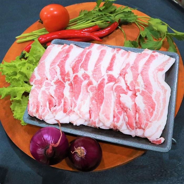Ba chỉ heo ko da cắt lát 2mm - 500gr (nướng/xào/nhúng lẩu) (Giao Hỏa Tốc HCM)