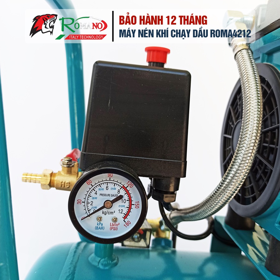 Máy nén khí không dầu ROMANO RM750/30 dung tích bình 30L công suất 840W