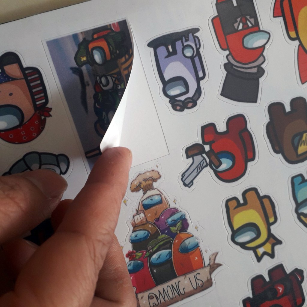 Sticker/ Hình dán Among Us