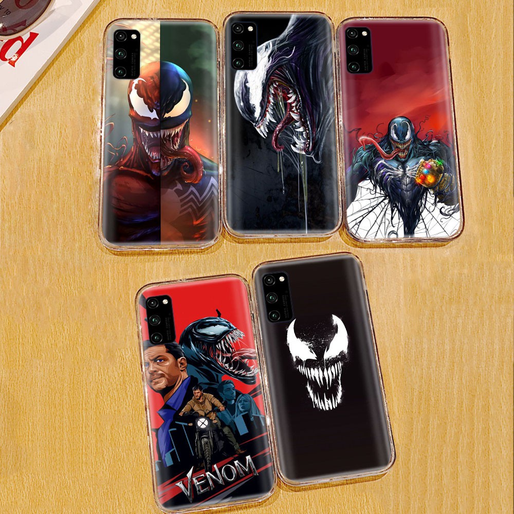 Ốp Lưng Trong Suốt In Hình Venom Marvel Cho Xiaomi Mi Note 9 Se Pro Redmi 9t A3 Lite Max 3 Mix 2 2s