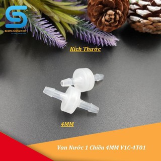 Van Nước 1 Chiều 6MM Cong Thẳng (Chế Máy Rửa Tay)