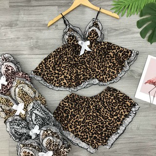Bộ Ngủ Beo Phối Ren