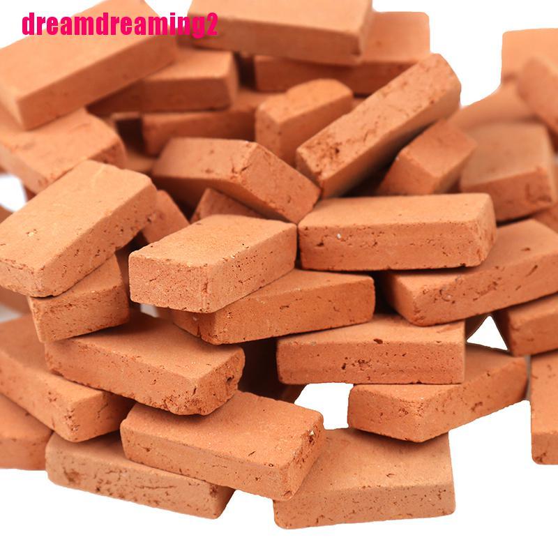 Bộ 50 Mô Hình Gạch Thu Nhỏ Tỉ Lệ 1 / 16 Dùng Để Trang Trí Tiểu Cảnh