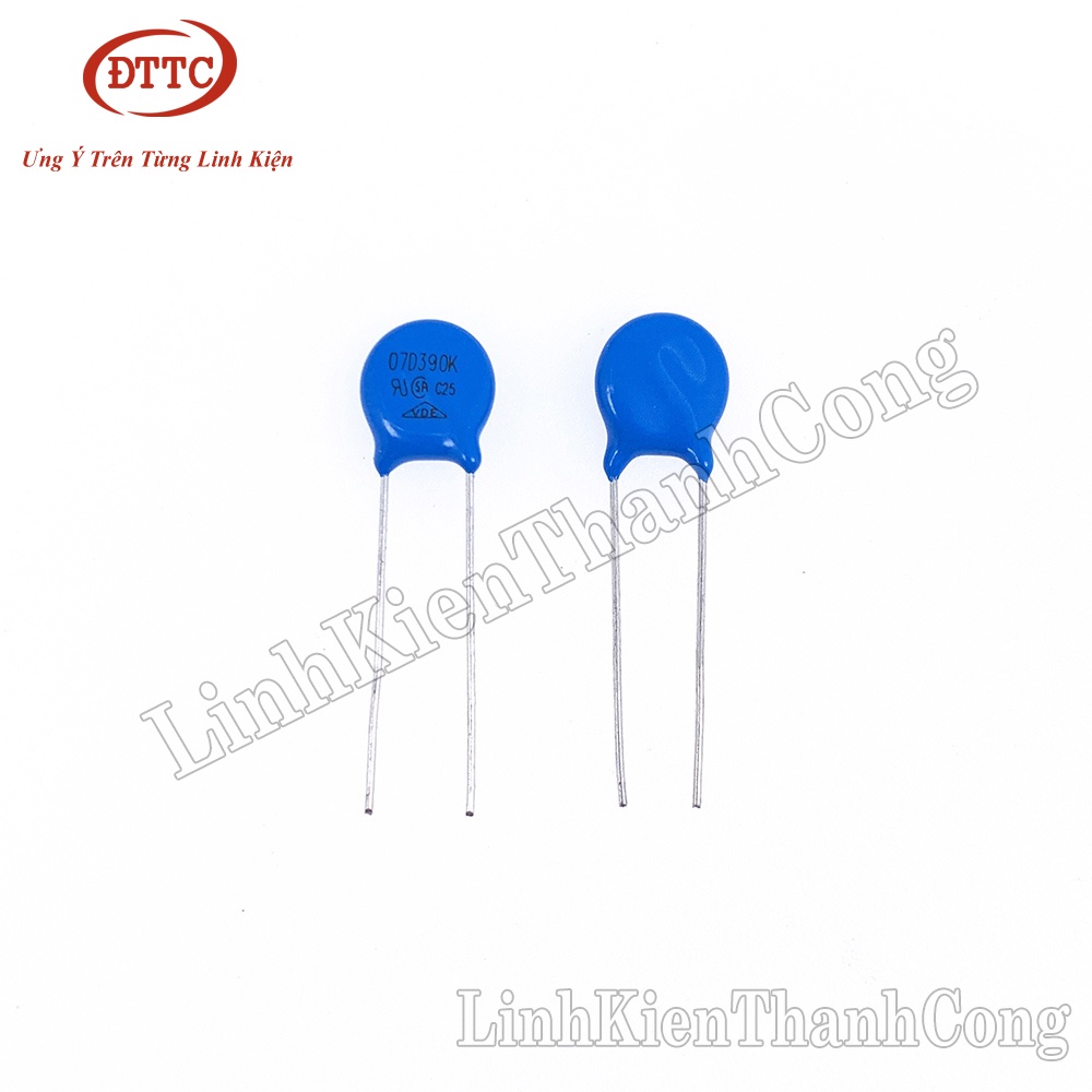 Tụ Chống Sét Varistor 7D390K 39V 7mm