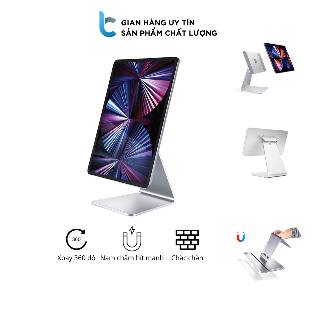 Stand/Giá Đỡ Nhôm Nam Châm Hít Chặt iPad Magnetic Dành Cho iPad Air 4, Pro 11, Pro 12.9 inch, M1