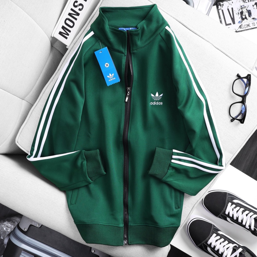 Áo Khoác thể thao nữ, nam áo thu đông chất nỉ Phối 3 Sọc Tay LOGO Adidas Thêu Ngực | BigBuy360 - bigbuy360.vn