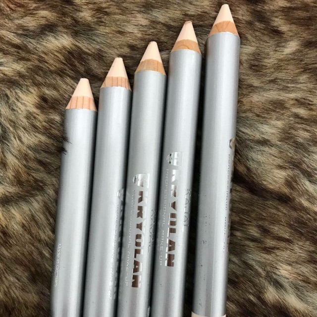 [Xukashop] Chì kẻ mắt Kryolan Kajal Pencil màu trắng chống nước lâu trôi