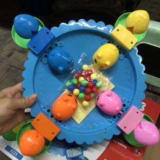 Đồ chơi lợn ăn banh cho bé nhanh tay nhanh mắt phản xạ tuyệt vời, đồ chơi lợn ăn bi gồm 16 bóng và 4 ếch