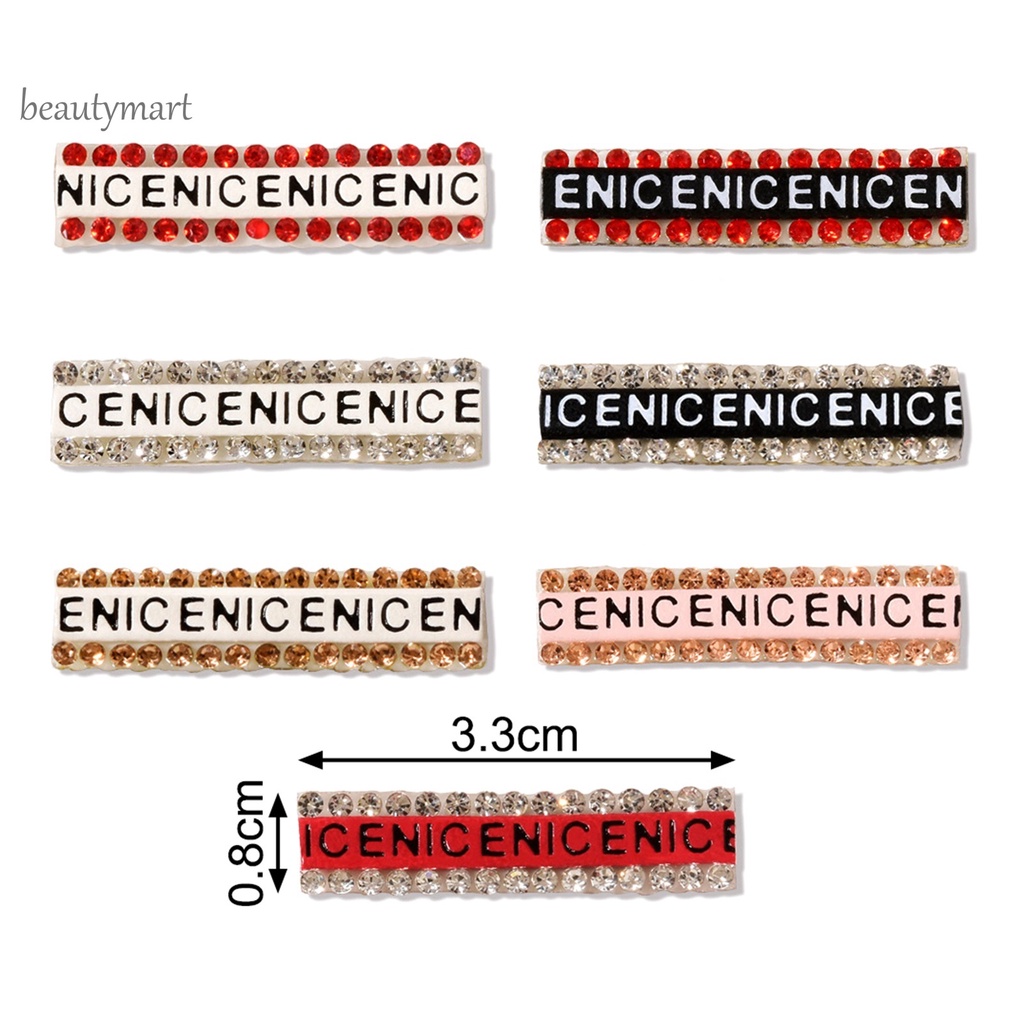 [Hàng mới về] Miếng dán trang trí móng tay in họa tiết chữ cá tính