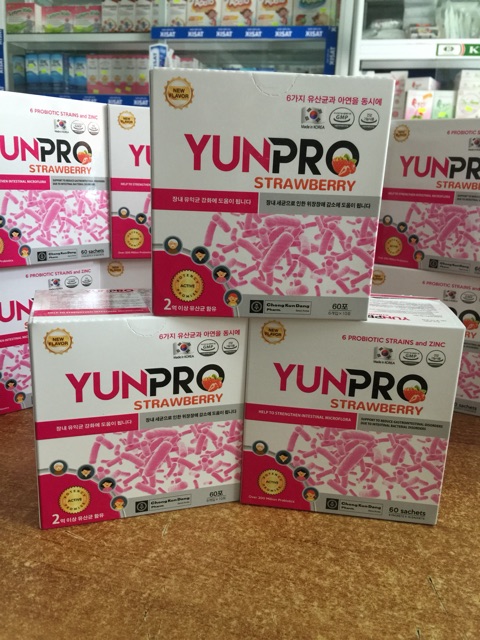 MEN VI SINH 6 CHỦNG VÀ KẼM YUNPRO HÀN QUỐC HÀNG CHÍNH HÃNG