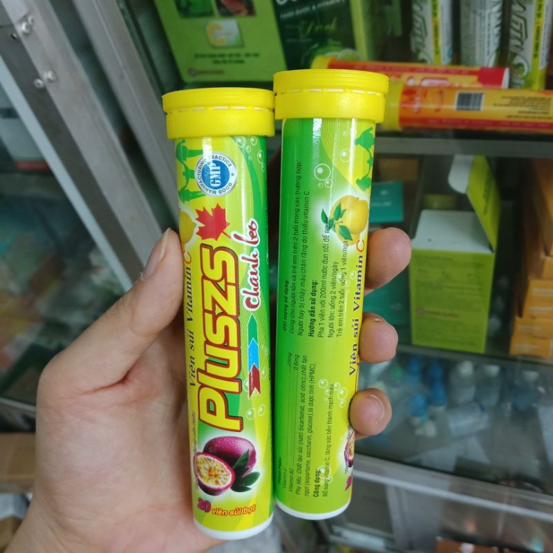 Viên sủi Pluszs chanh leo bổ sung vitamin | BigBuy360 - bigbuy360.vn