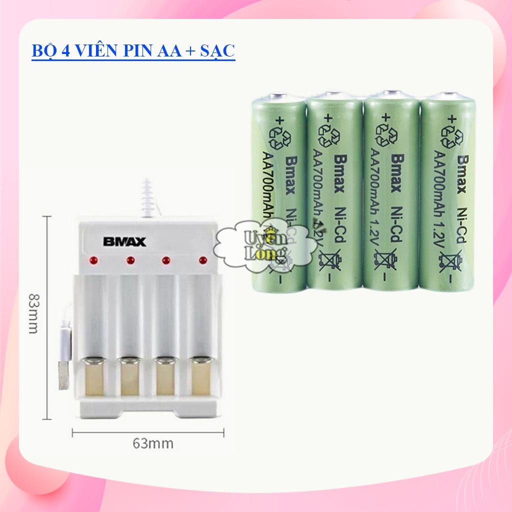 Bộ Pin Sạc Và Sạc Pin AA, AAA - 700mAh Các Loại