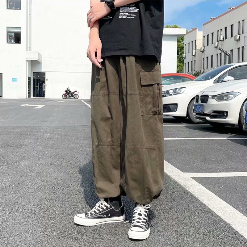 Quần dài ống rộng nhiều túi phong cách Hip Hop thời trang cho nam cỡ M-3XL quần jean nam