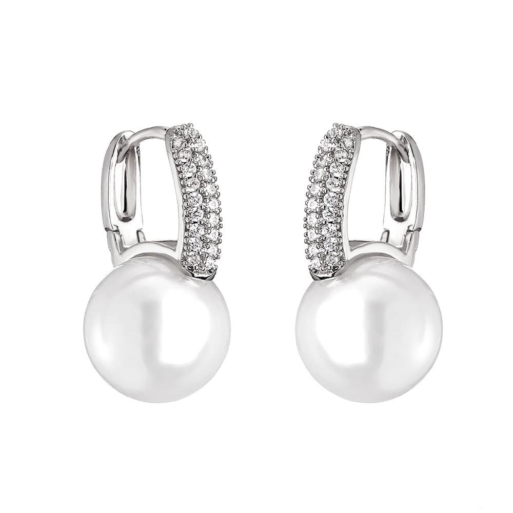 Bông tai nữ - bông tai bạc nữ kết hợp trai -  phụ kiện thời trang