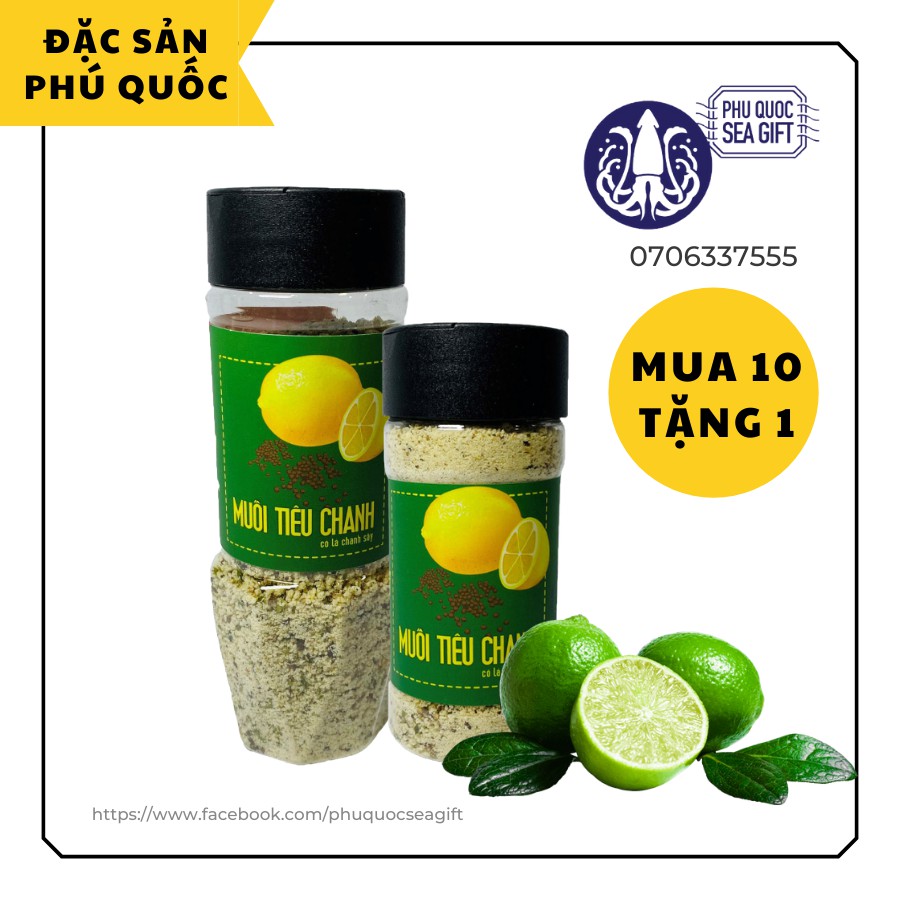 Muối tiêu chanh 110g & 150g - Đặc Sản Phú Quốc