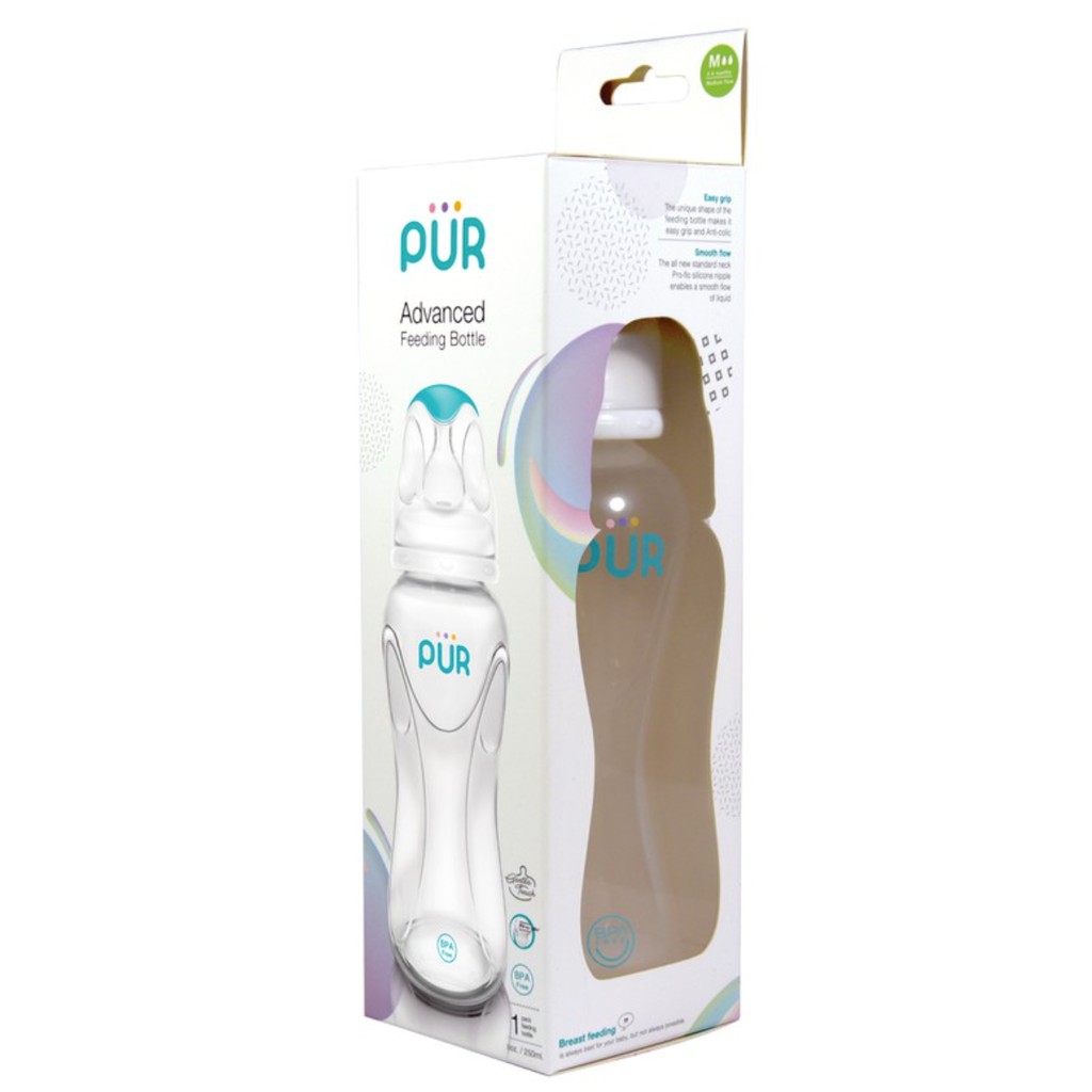Bình sữa Pur cổ thường Advanced 250ml