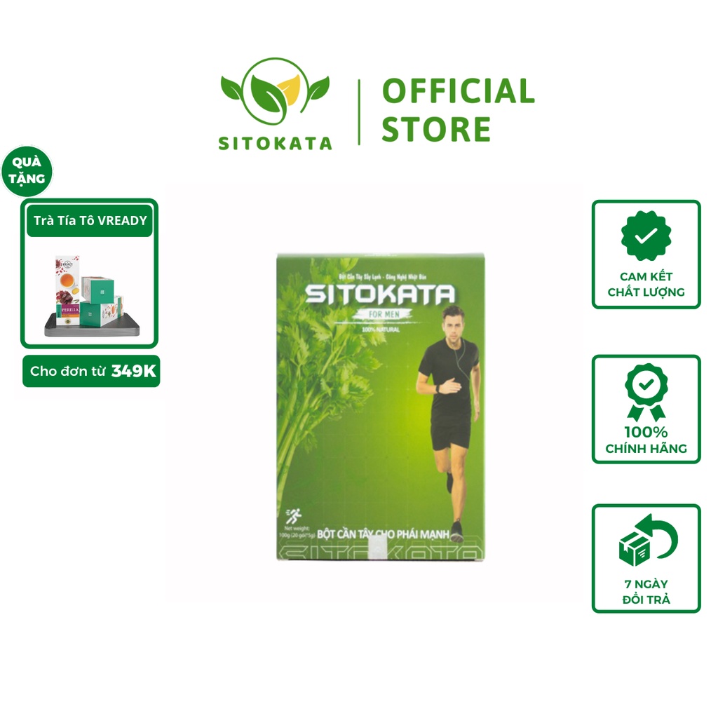 Bột cần tây sitokata For Men - combo 2 hộp-20 gói- 5g/1 gói