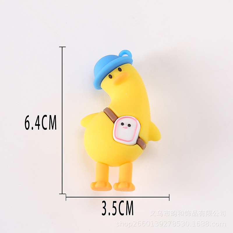 Móc Khóa Trang Trí Bể Cá Hình Chú Vịt Dễ Thương