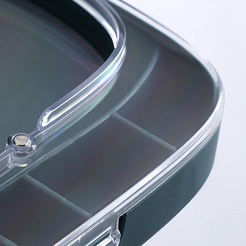 Hộp Đựng Thuốc Mini 6 Ngăn Có Kẹp Túi Tiện Lợi